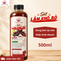 Sốt Làm Khô Bò Trần Linh 500ml – Ướp 1kg Thịt Bò Tươi
